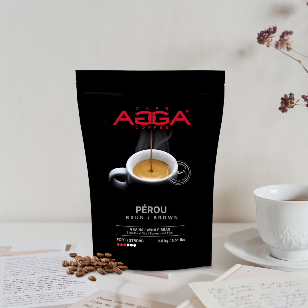 Peru medium roast 2.5 kg whole bean coffee