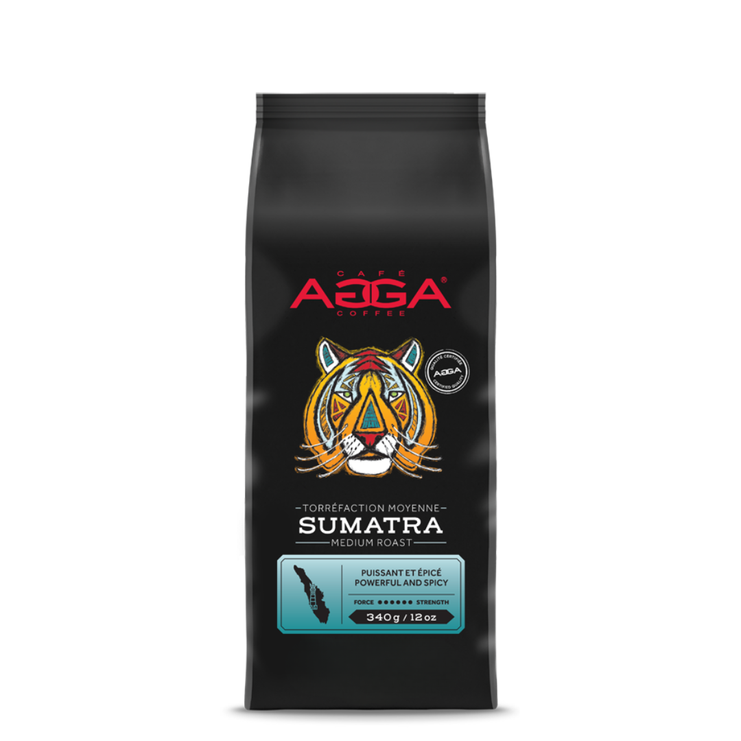 sumatra 340 g medium roast beans front