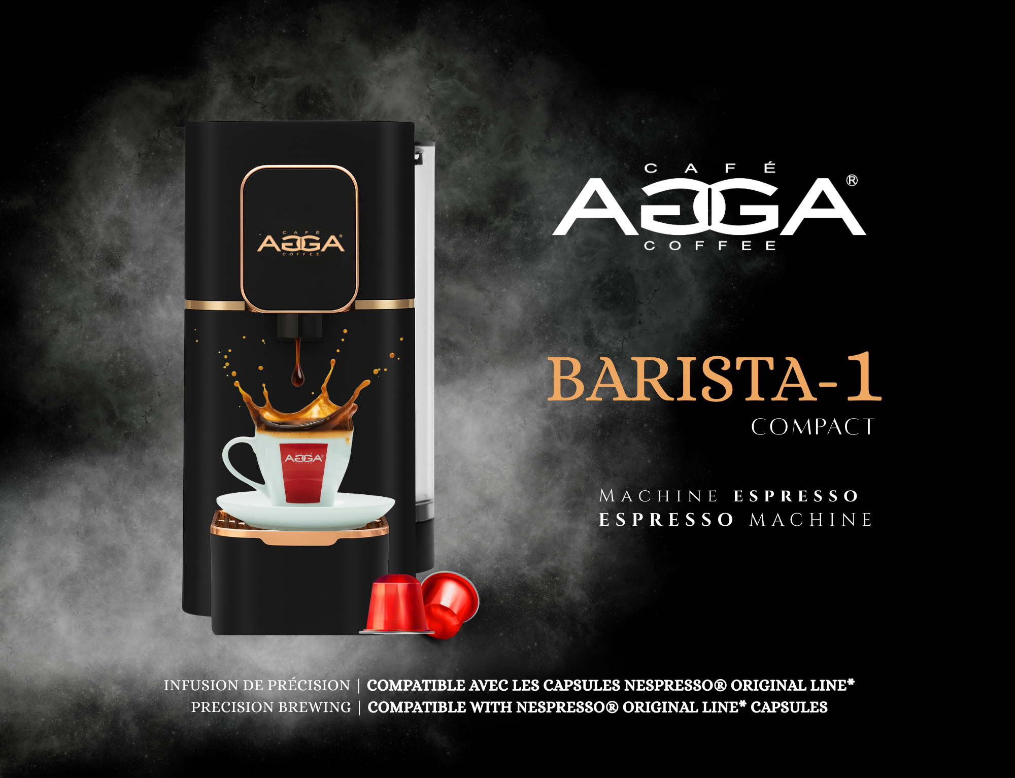 BARISTA-1 COMPACT FRONT BLACK