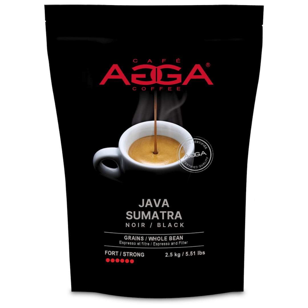 Sumatra Java Plate Java Sumatra 2500 g - Grains Noirs – Café Agga