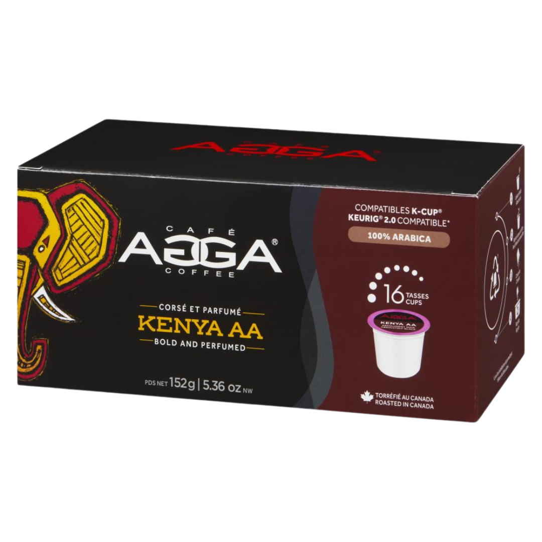 kenya aa k-cup keurig 16 dosettes pods