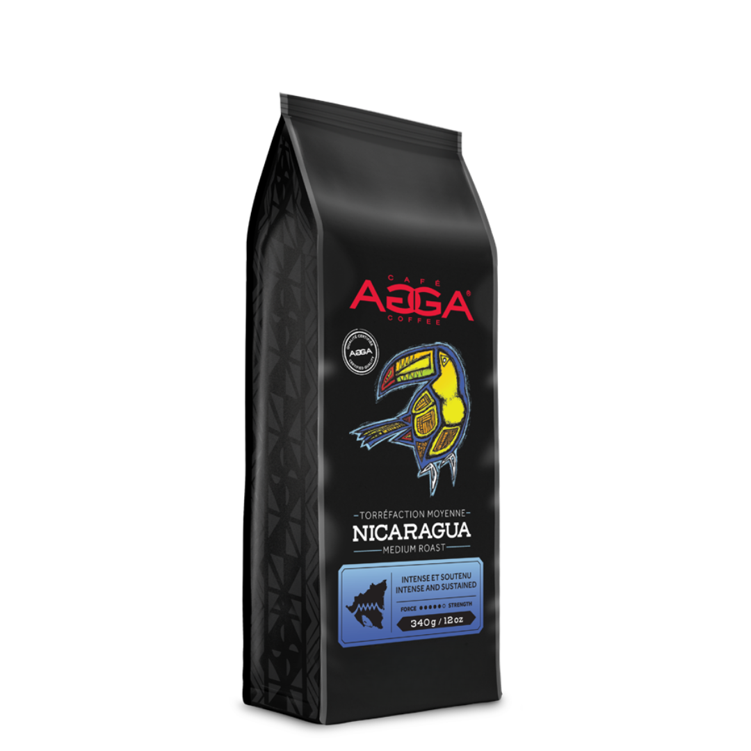 nicaragua 340 g medium roast beans side