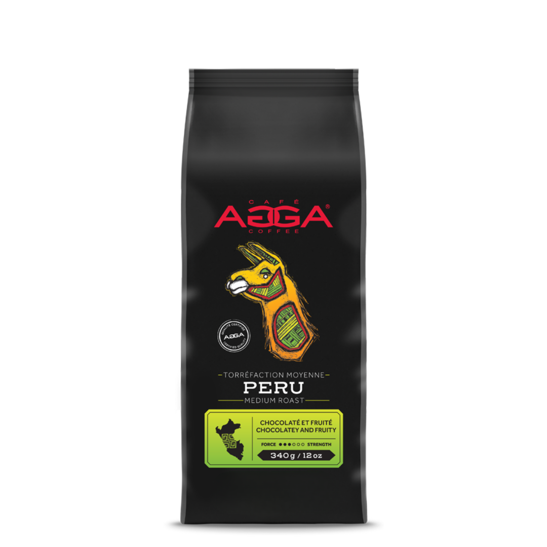peru 340 g medium roast beans front