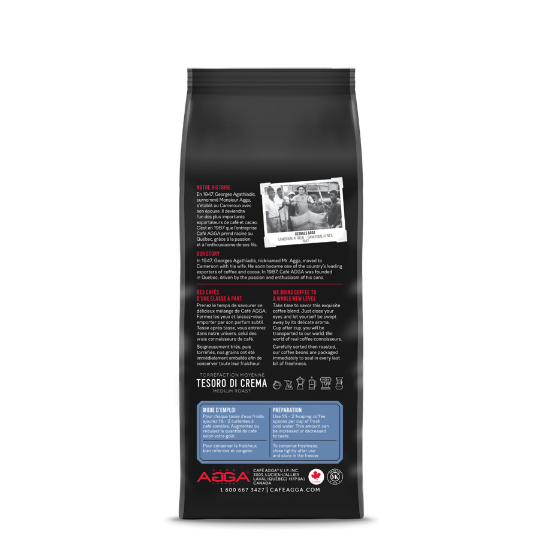 tesoro di crema 340 g medium roast back