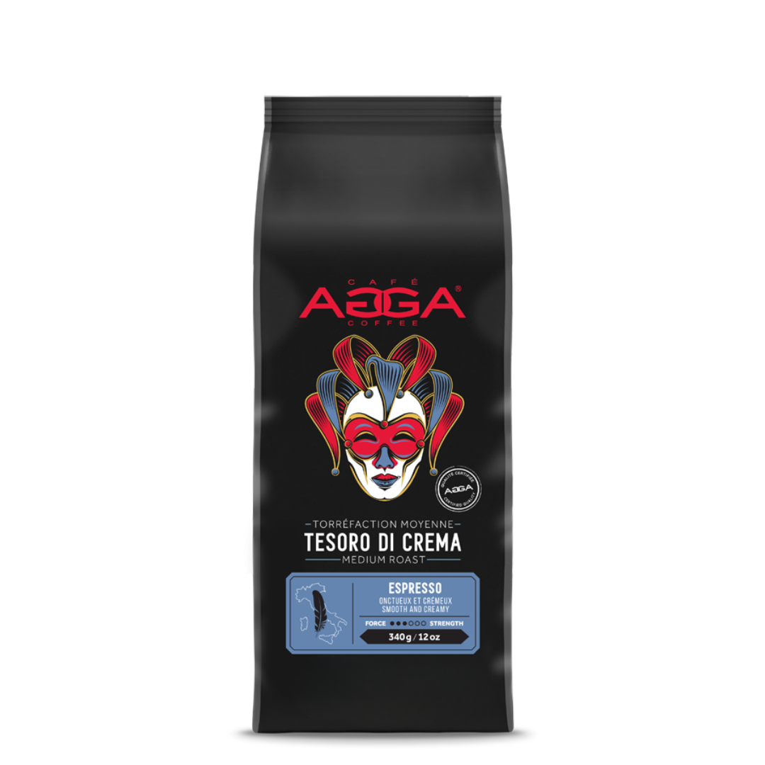 tesoro di crema 340 g medium roast front